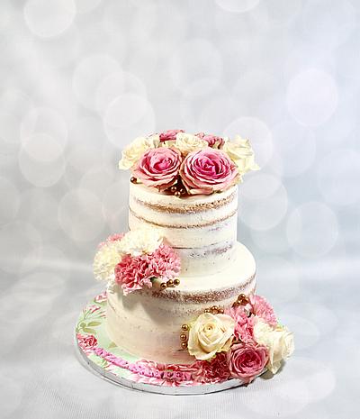 Rustic naked cake  - Cake by soods