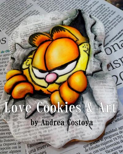 Garfield 2D cookie - Cake by Andrea Costoya