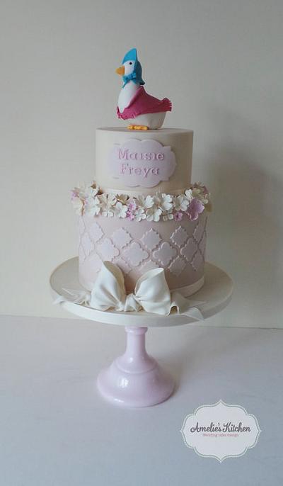 Jemima puddleduck christening cake - Cake by Helen Ward