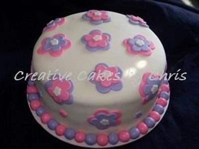 fondant flowers - Cake by Creative Cakes by Chris