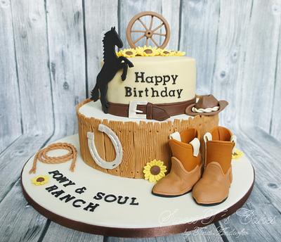 Western Cake - Cake by Sweet Tś Cakes by Tina Andorfer