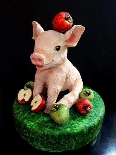 Little pig - Cake by Laura Reyes