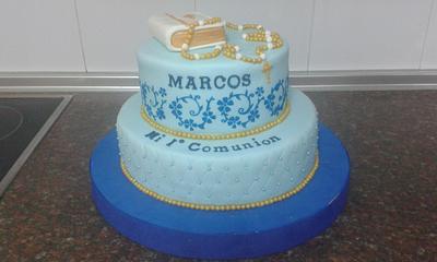 MARCOS' COMMUNION CAKE - Cake by Camelia