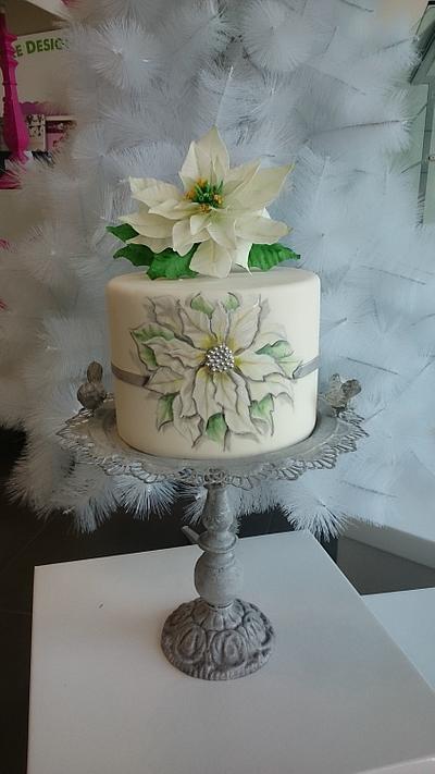 Poinsettia Flower Cristhmas  - Cake by Katia Malizia 