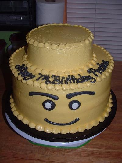 Lego Head - Cake by Jennifer C.