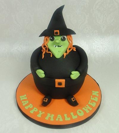 Fun Halloween Witch Giant Cupcake Tutorial - Cake by Ceri Badham
