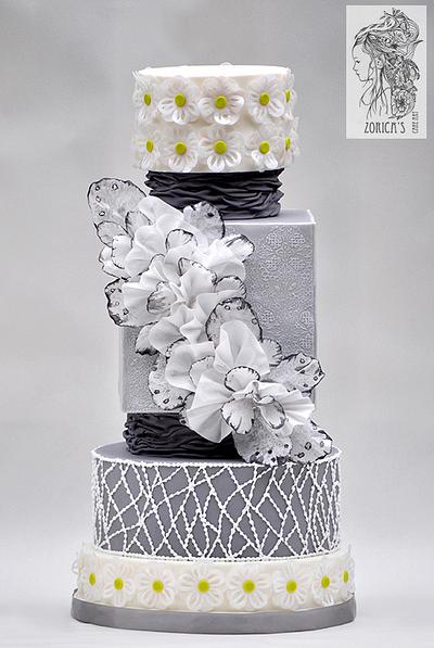 Lace inspired wedding cake - Cake by Hajnalka Mayor