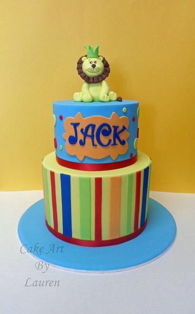 Colourful Lion Cake - Cake by Lauren