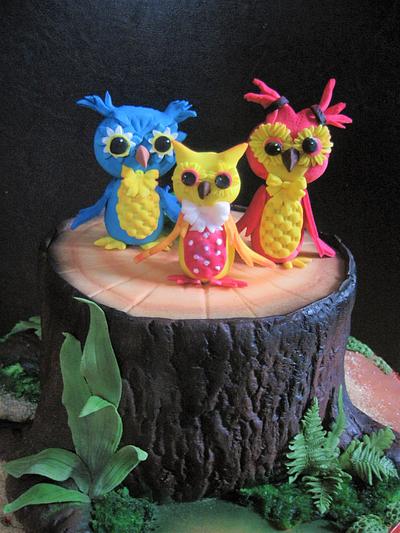 Owl cake - Cake by babkaKatka