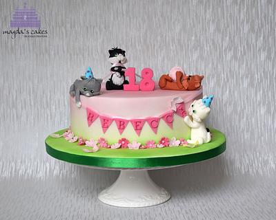 Playful cats - Cake by Magda's Cakes (Magda Pietkiewicz)