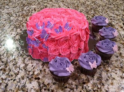 Rose Garden - Cake by Joanne