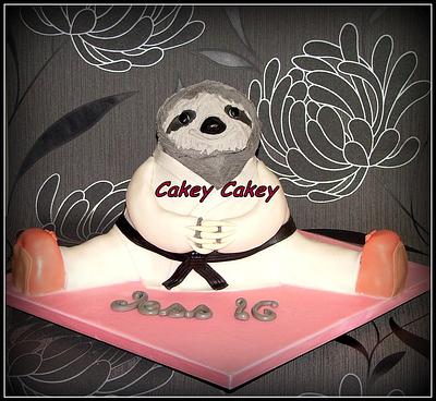 Black belter Sloth! - Cake by CakeyCakey