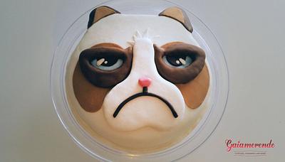 Grumpy Cat Cake - Cake by Gaiamerende