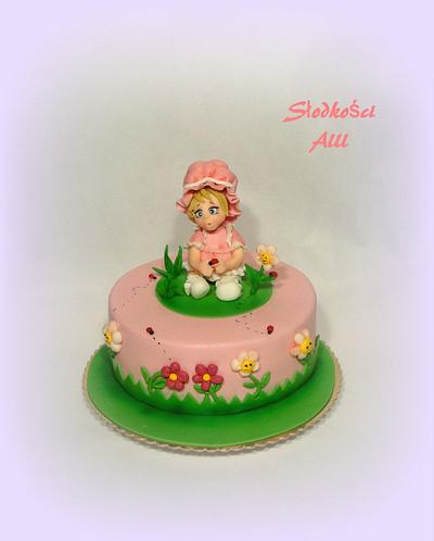 Girl with Ladybugs - Cake by Alll 
