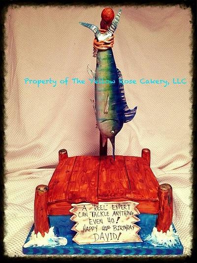 Summer's Catch - Cake by The Yellow Rose Cakery, LLC