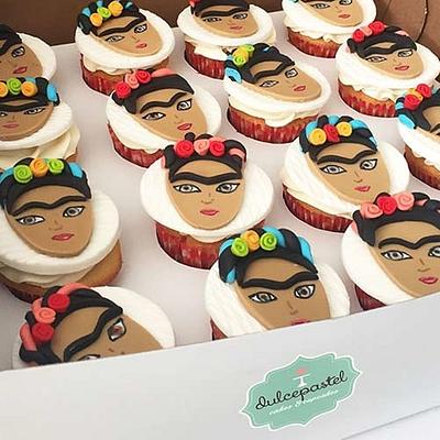Frida Kahlo Cupcakes - Cake by Dulcepastel.com