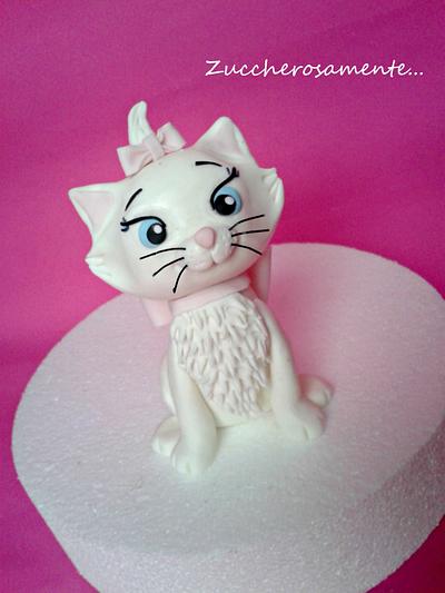 Marie the kitten topper - Cake by Silvia Tartari