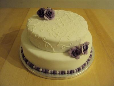 Purple Rose Birthday Cake - Cake by Cherish Bakery