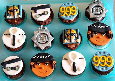 police cupcakes - Cake by nicola thompson
