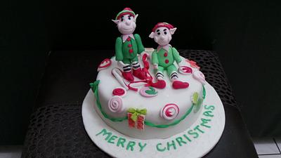 Mr. Elves Christmas cake - Cake by JudeCreations