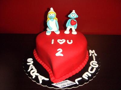 Loving Smurfs! - Cake by AçúcarArte Cake Design
