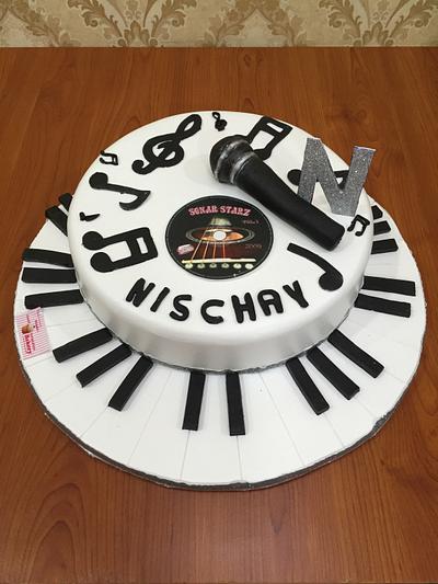 Music Theme Cake  - Cake by Michelle's Sweet Temptation