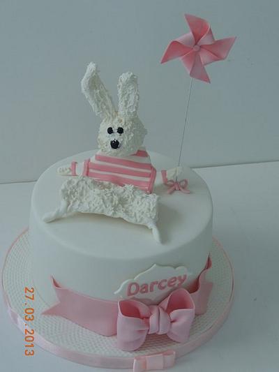 pinwheel and favourite bunny - Cake by sasha