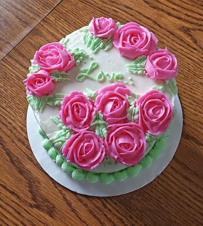 Buttercream Roses - Cake by Ashton
