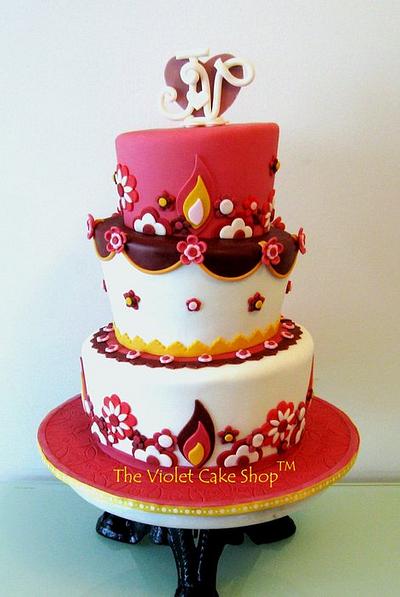 Lindy Smith Inspired Topsy Turvy - Cake by Violet - The Violet Cake Shop™