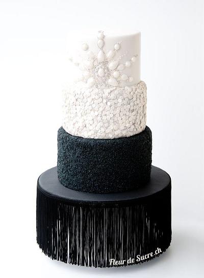 Diamonds & Bling Wedding Cake - Cake by Fleur de Sucre