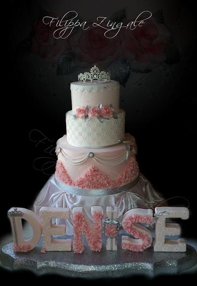 Elegant princess  - Cake by filippa zingale