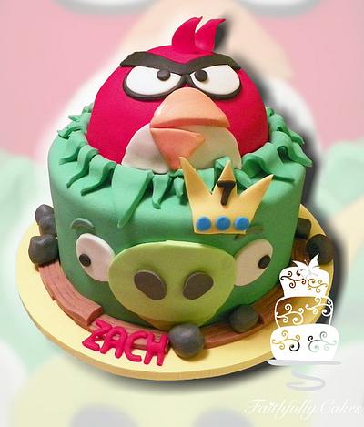 Angry Birds Birthday - Cake by FaithfullyCakes