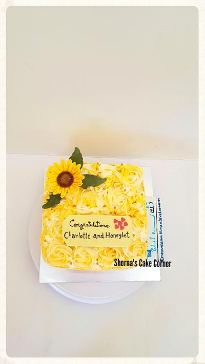 Sunflower cake  - Cake by Shorna's Cake Corner