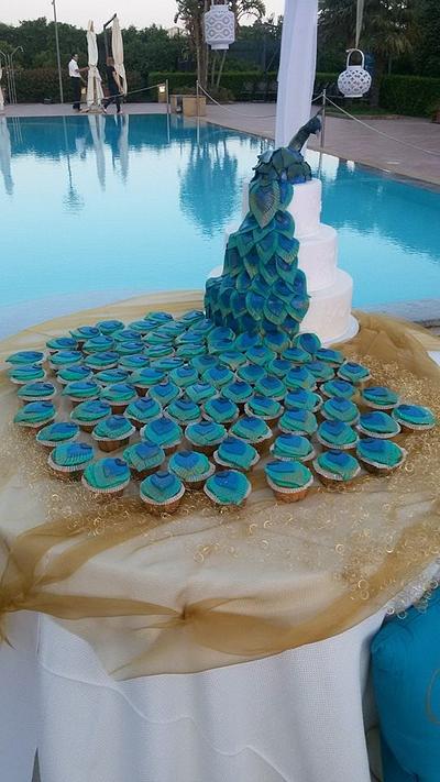 Peacock Cake - Cake by Delicious Sparkly Cakes