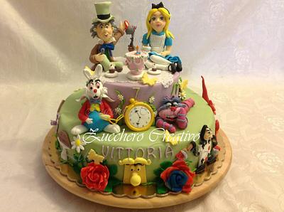 Alice In Wonderland - Cake by ZuccheroCreativo