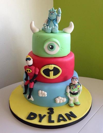 Disney Cake - Sully, Buzz & Mr Incredible - Cake by Cis4Cake