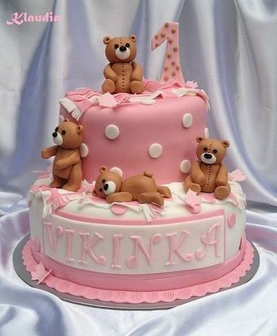 teddy bears - Cake by CakesByKlaudia