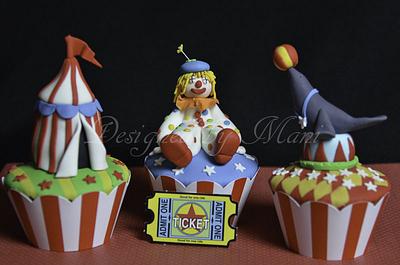 The "circus" themed cup cakes - Cake by designed by mani