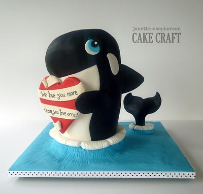 Orca cake - Cake by Janette MacPherson Cake Craft