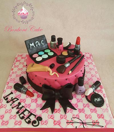 Make up cake  - Cake by mona ghobara/Bonboni Cake
