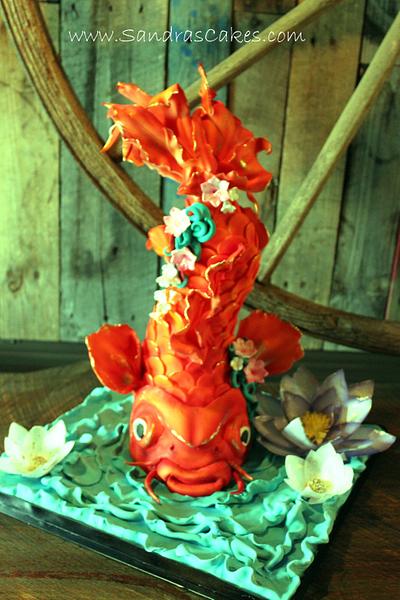 Koi Fish - Cake by Sandrascakes