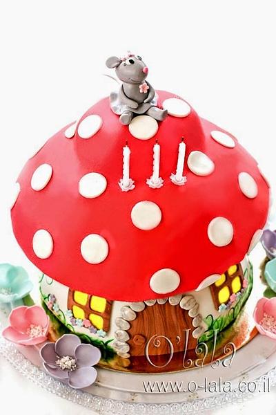mushroom house cake - Cake by Olya