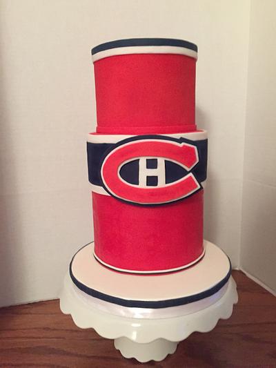 Hockey Cake - Habs Fans - Cake by Sugar Linings