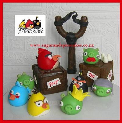 Angry Birds Cake toppers ~ - Cake by Mel_SugarandSpiceCakes