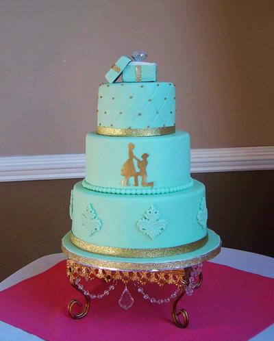 Engagement cake - Cake by palakscakes