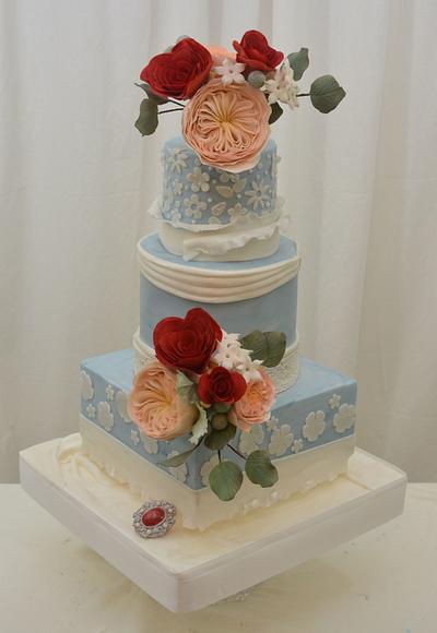 Ruby Anniversary Cake - Cake by Sugarpixy