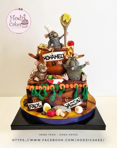 Ratatouille Cake 🐭🥘🧀 - Cake by Hend Taha-HODZI CAKES