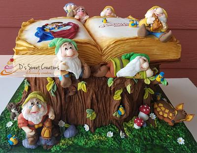 Snow white & 7 dwarfs - Cake by Deepa