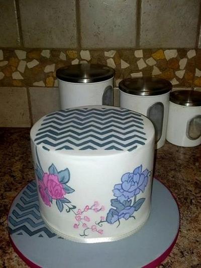 Hand Painted Cake - Cake by Michelle