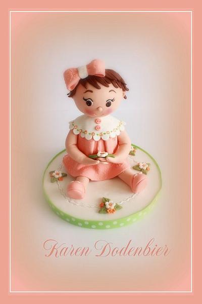 Little Miss Peach Blossom! - Cake by Karen Dodenbier